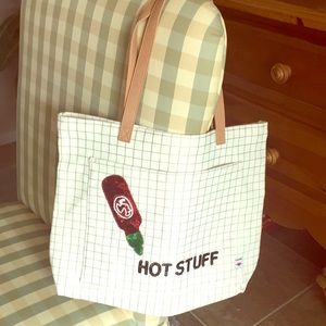 Bow & Drape Hot Stuff Extra-Large Tote/New